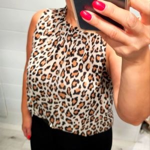 Cheetah Blouse XL
